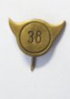 Odznáček - znak woodcraftu s číslem 38

