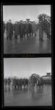 2 x fotografie, rumunská vládní delegace při kladení věnců před Národním památníkem na Vítkově