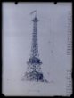 Kresba, model Eiffelovy věže