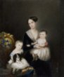 Augusta Ferdinanda princezna Bavorská se syny Ludvíkem Bavorským a Lepolodem Bavorským