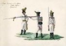 Kresba infanteristů armády rakouského císařství