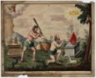 Antonius Aust: Kain a Abel (akvarel)