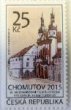 Poštovní známka Chomutov - Průčelí kostela sv. Ignáce a galerie Špejchar