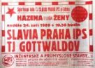 První liga házené žen. Slavia Praha - TJ Gottwaldov