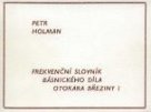 Frekvenční slovník básnického díla Otokara Březiny