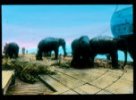 Pracovní sloni v přístavu