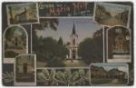 Kostel Panny Marie Pomocné a Zlaté Hory (kombinovaná pohlednice)