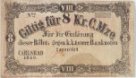Nouzové platidlo z let 1848-1849 - 8 krejcarů