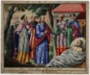 Antonius Aust: Ježíš léčí nemocného (akvarel)