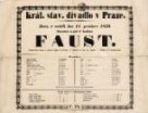 Divadelní cedule Faust
