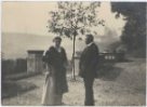 Manželé Kramářovi na terase vily v roce 1917