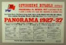 Plakát Osvobozeného divadla: V+W: Panorama  1927-37