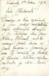 Dopis Mikoláše Alše Bohuslavu Šimáčkovi ve věci souborného vydání Alšových děl u nakladatele Františka Topiče