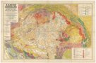 A Magyar birodalom és a szomszédos országok határos területeinek földtani térképe