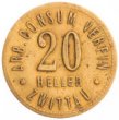Peněžní známka s hodnotou 20 haléřů