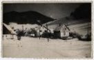 Osada Bukovice u Jeseníku v zimě, 20.-30. léta 20. století (pohlednice)