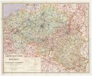Carte routiere de la Belgique du Grand duché de Luxembourg et des régions limitrophes