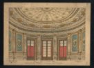 Dekorace kulatého salónu v barokním stylu