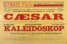 Plakát Osvobozeného divadla: V+W: Caesar, Sylvestrovský kaleidoskop