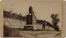 Maďarský pomník v Lázních Jeseník na historickém snímku (19. století)