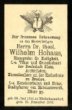 Zbožná vzpomínka - Hohaus, Wilhelm Dr. Theol.