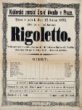 Divadelní cedule Rigoletto