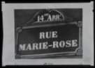 Fotografie, Nápis Ulice Marie-Rose