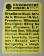 Plakát Osvobozeného divadla: G. Ribemont-Dessaignes: Němý kanár, E. F. Burian: Duo, N. N. Jevrejnov: Veselá smrt