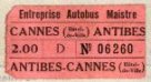 Jízdenka Cannes - Antibes