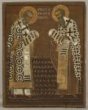 Ikona - Dvojice sv. patriarchů, sv. Mikuláš a sv. Antipa