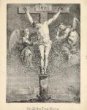 Litografická reprodukce Škrétova obrazu Ukřižování z kostela sv. Mikuláše na Malé Straně