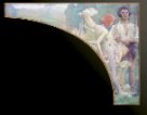 Podzim (Žeň s dobrodiním plodů).  Dekorativní malba pro interiér pražské Obchodní a živnostenské komory na světové výstavě v Paříži 1900