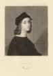 Raffael Santi (rytina podle autoportrétu z roku 1506)