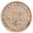 Nouzová mince s hodnotou 1 krejcar konvenční měny