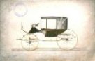 Litografie lehkého vozíku z 1. poloviny 19. století