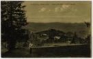 Dobová pohlednice s centrální částí Lázní Jeseník (poč. 20. století)