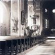 Skleněný stereonegativ: farní kostel Panny Marie v Jeseníku (1899)