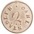 Nouzová mince s hodnotou 2 (krejcary)