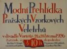 Módní přehlídka Pražských vzorkových veletrhů v divadle Varieté v roce 1926