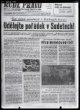 „Udělejte pořádek v Sudetech“ RP z 13. IX. 1938